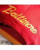 Casquette Baltimore Noir Et Rouge
