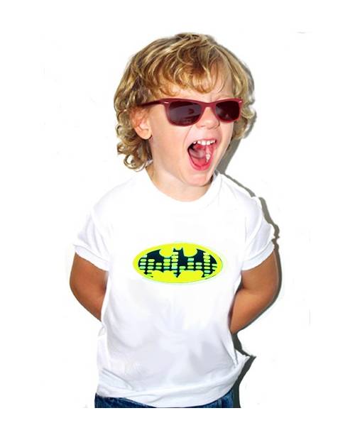 T SHIRT EQUALIZER BATMAN BLANC ENFANT