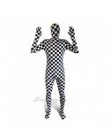Déguisement Morphsuit Damier Noir Et Blanc