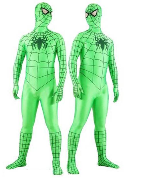 Spiderman Morphsuits Green