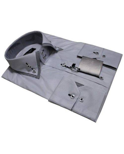 Refined Grey Shirt Fashion