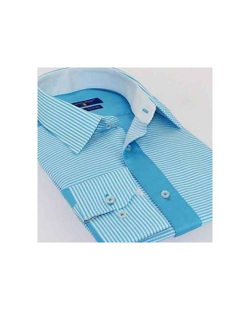 Chemise Homme Italienne Turquoise