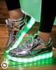 chaussure lumineuse argent