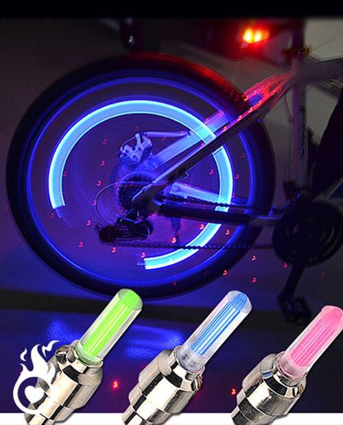 Light Up LED Bicycle Valves