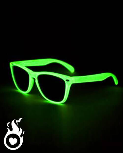 Green LED Glasses, Glasses LED