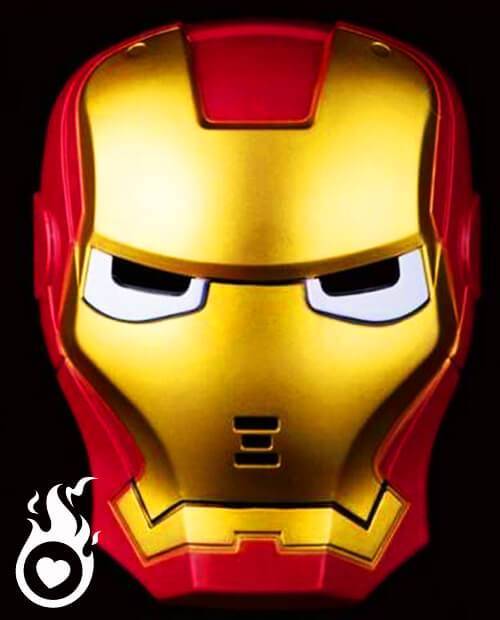 Masque Lumineux LED Iron Man