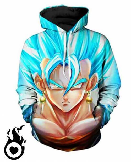 super saiyan blue vegeku hoodie