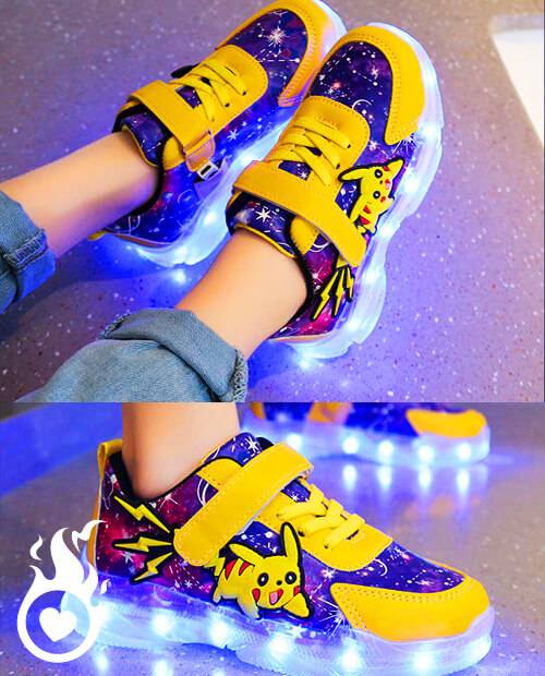 Chaussures Pokemon Lumineuses Pikachu LED