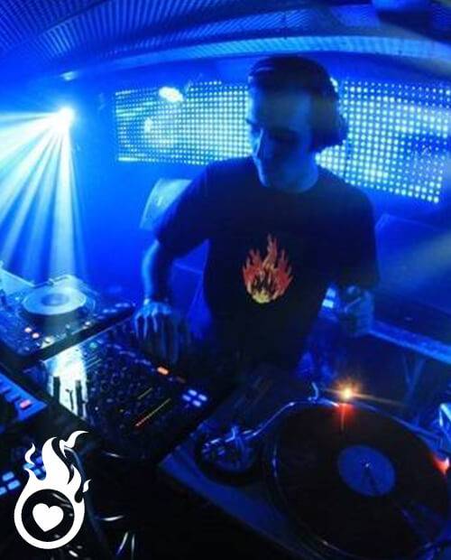 T Shirt Lumineux Equalizer Fire
