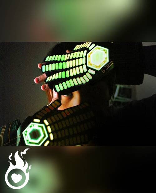 LED"Bios" Gloves that reacts to sound!
