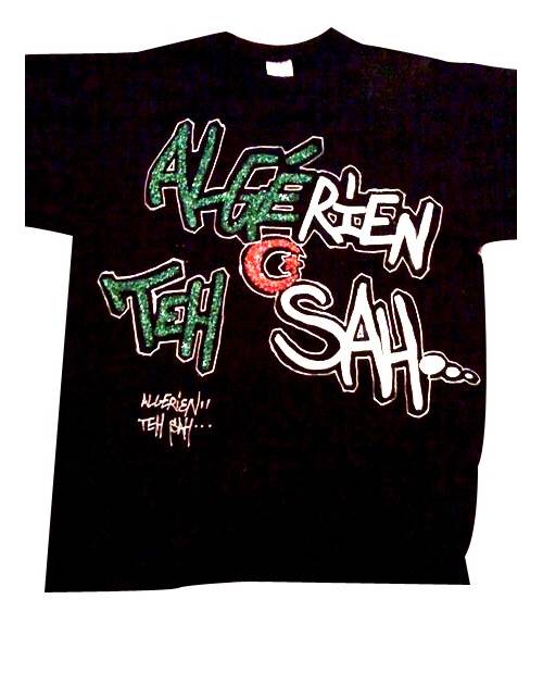 T Shirt Graffiti Algerie Teh Sah