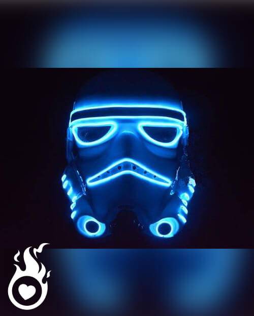 Masque LED "Storm Trooper" Lumineux