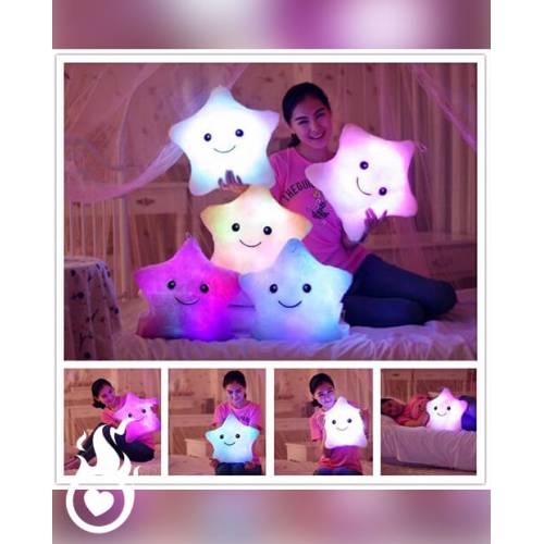 Coussin Lumineux Etoile Oreiller Lumineux